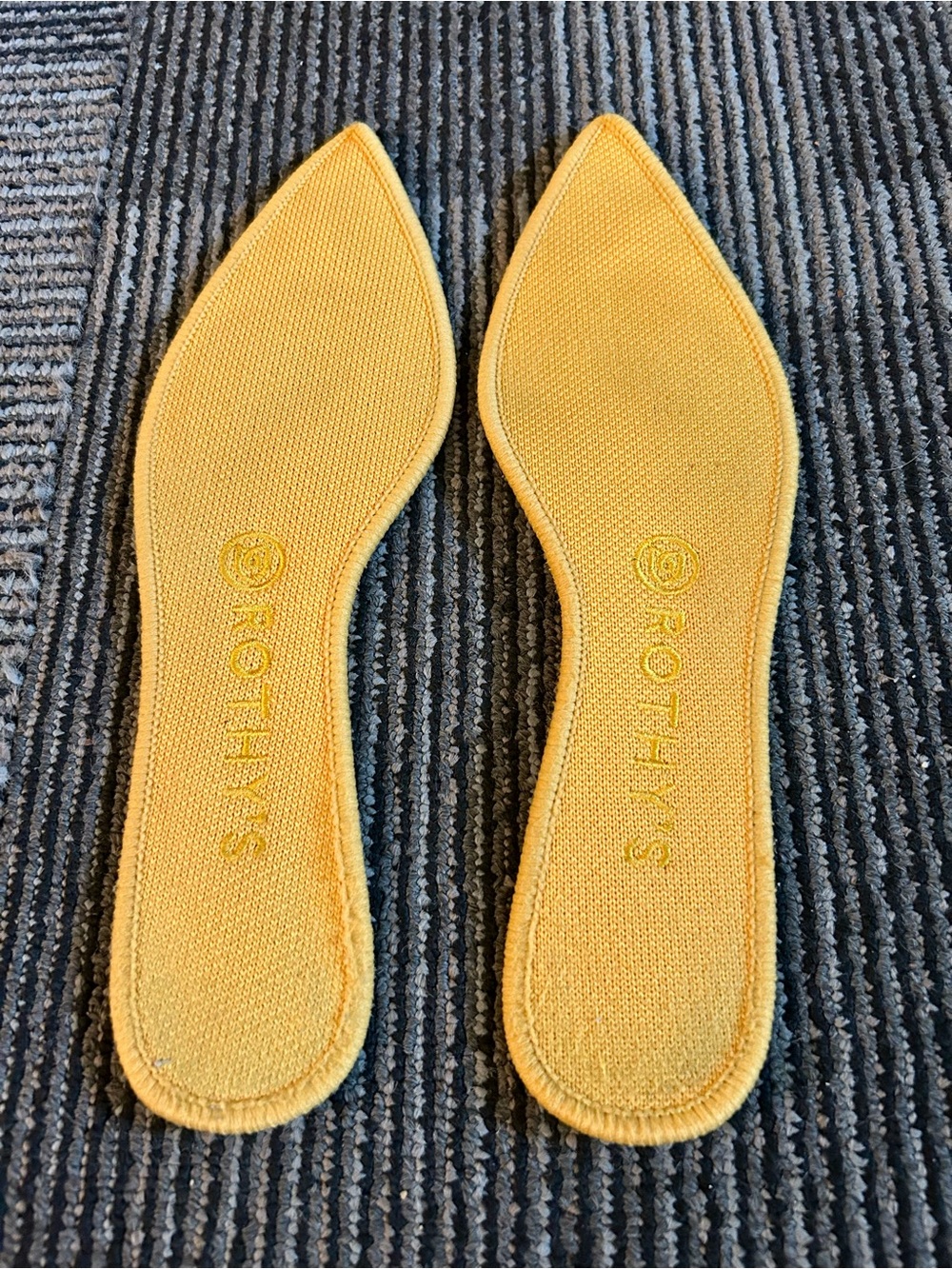 Rothy's Marigold Yellow The Point Retired Slip On Knit Ballet Flats 8.5 EU 39 - Picture 6 of 14